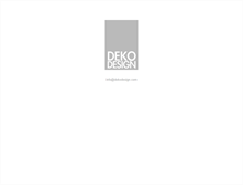 Tablet Screenshot of dekodesign.com